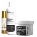 Keratine Super Shine Shampoo, Mask and Serum - Improve Shine and Strength - Nourishing Formula
