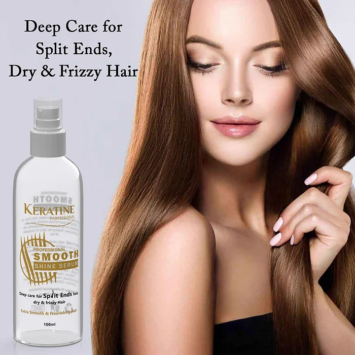 Professional Smooth Shine Serum - With Keratin & Vitamin E (100ml)