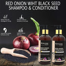 Keratine Sulphate Free Red Onion Oil Hair Shampoo And Conditioner (300ml) - Nourishing Formula
