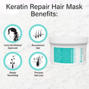 Keratine Professional – Hair Mask with Deep Nourishment & Repair – 500ml & Restores & Hydrates Hair & Ideal for Dry and Damaged Hair