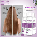 Keratine Professional Sulphate free Keratin+smoothing Shampoo with Rosemary oil -500ml For Dry , Damaged and chemically treated Hair | Reduces hair loss & Breakage.| for Frizz-Free, Shiny & Manageable Hair|With Keratin & Wheat Protein|(KP-97(Rosemary_S-1)