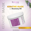 Keratin & Sulphate-Free Hair Mask with Rosemary Oil – For Damaged Hair – 500ml & Restores and Strengthens Hair – Ideal for Dry & Damaged Hair
