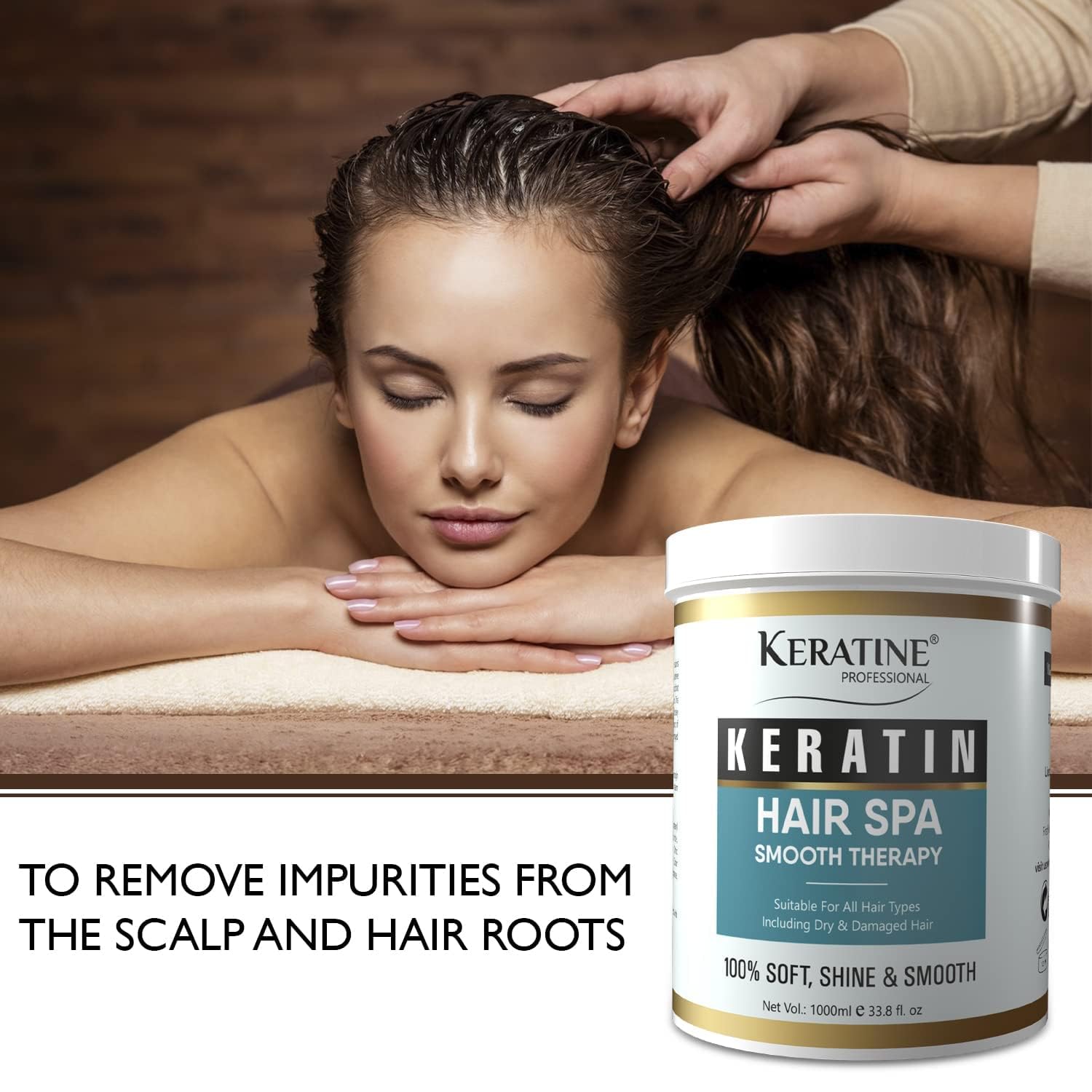 Keratine Professional Hair Spa Smooth Therapy - With Frizz-Free & Silky Hair