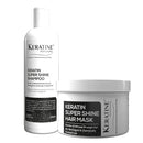 Keratine Super Shine Shampoo & Mask Set For Healthy & Shiny Hair (For Healthy) (500ml) - Nourishing Formula