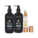 Nano Plastia Hair Repair Shampoo, Mask Combo (300ml ) &  Serum (50ml) - Nourishing Formula