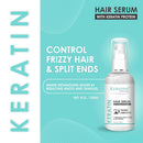 Keratine Professional Shine Smooth Hair Serum - With Frizz Free Glow (120ml)