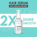 Keratine Professional Shine Smooth Hair Serum - With Frizz Free Glow (120ml)