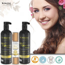Keratine Super Smooth Repair Hair Shampoo & Mask (500ml)  + Shiner Boost Hair Serum (50ml) - Nourishing Formula