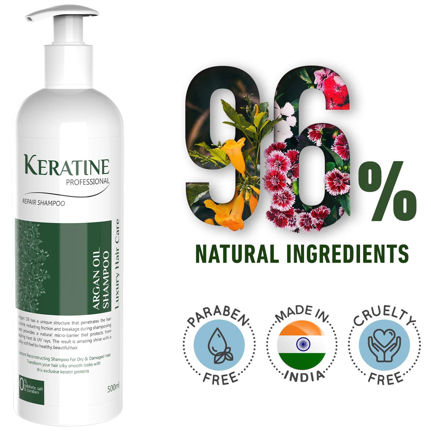 Keratine Professional Argon Oil Shampoo 500 ml