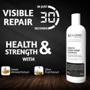 KERATINE PROFESSIONAL Keratin Super Shine Shampoo 500ml | Infused with Keratin and Wheat Protein for Dry damaged and Chemically Treated Hair | Sulphate and Paraben Free Made in India (500 ml)
