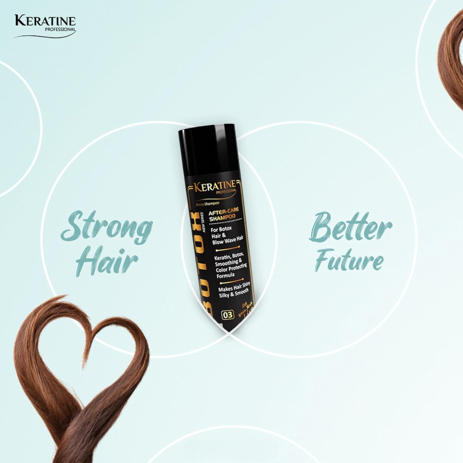 Keratine Professional – Deep-Repair Protein Mask – 300ml & Deep Repair & Nourishment & For Damaged & Chemically Treated Hair — Hair Mask (view 3)