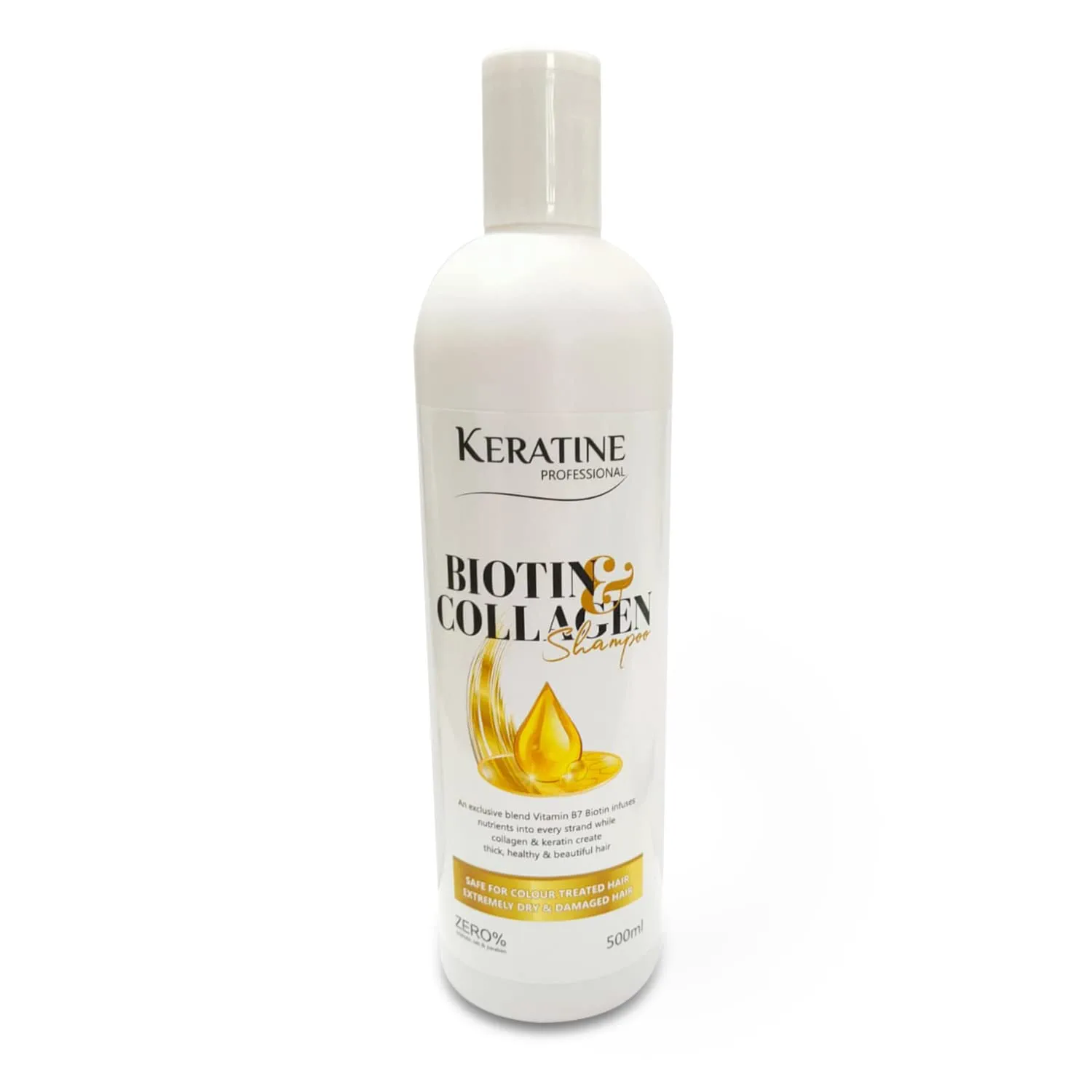 Keratine Professional ? Collagen Shampoo with Strength & Shine ? 500ml & Revitalizes and Strengthens for Radiant Hair