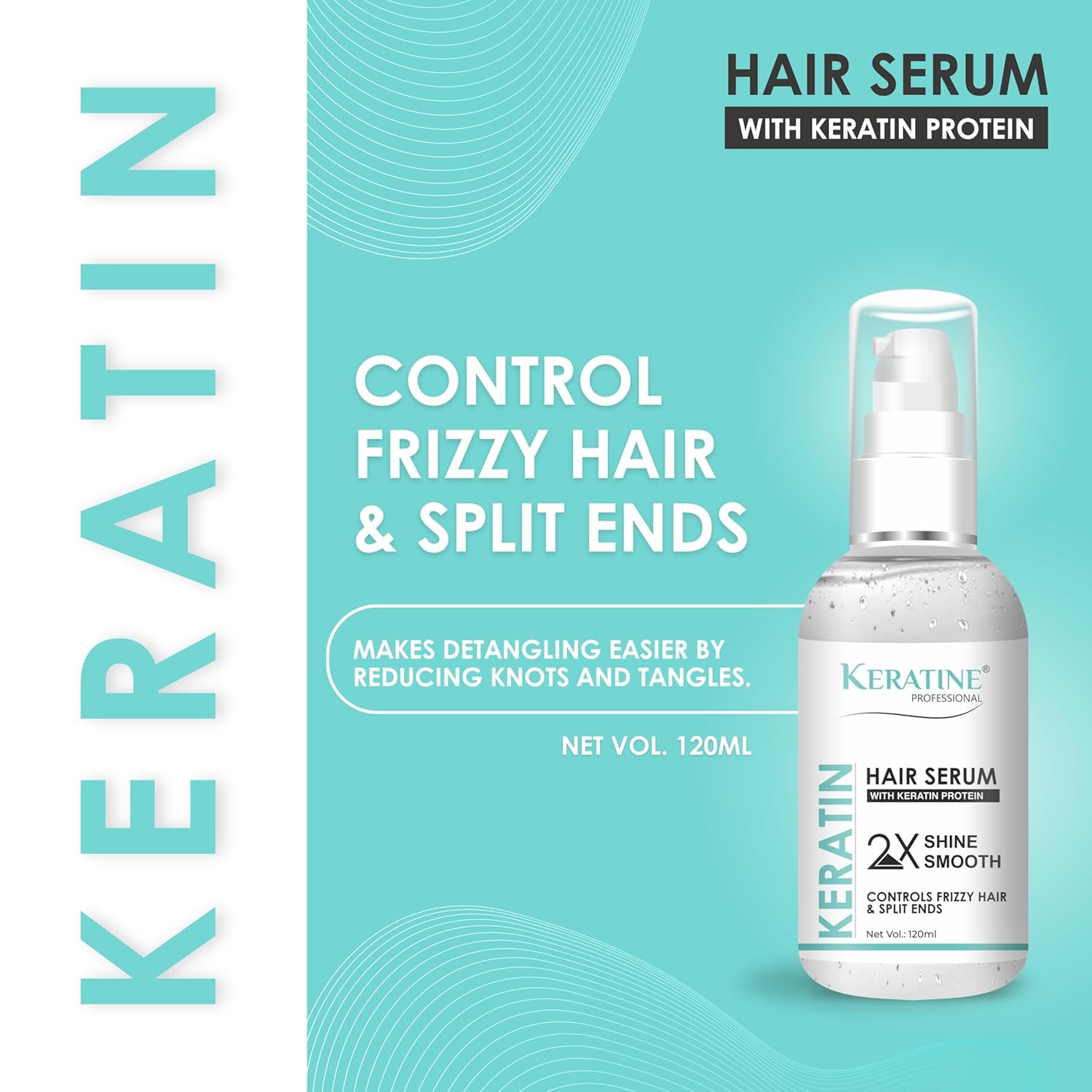 Keratine Professional Combo Kit, Repair Hair Shampoo & Mask - With Keratine (500ml) — Combo (view 6)