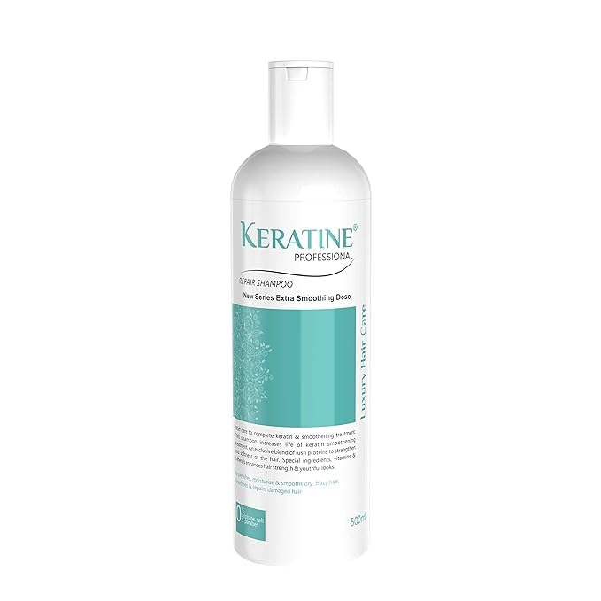 Keratin Professional Hair Repair & Smooth Therapy Set - 500 ml Shampoo + 500 ml Spa Treatment for Damaged Hair — Combo (view 2)