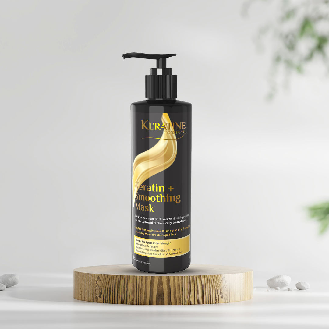 Keratine Professional – Keratin + Smoothing Hair Mask – 300ml & Strengthens & Smoothens Hair & For Dry & Damaged Hair — Hair Mask (view 2)