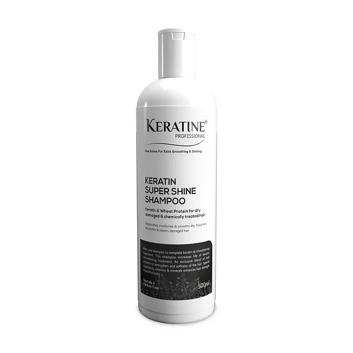 Keratine ? Super Shine Shampoo with Increased Strength & Smoothness ? 500ml & Enhances Shine for Healthy Hair
