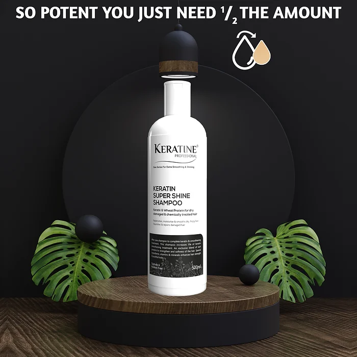 Keratine – Super Shine Shampoo with Increased Strength & Smoothness – 500ml & Enhances Shine for Healthy Hair — Shampoo (view 5)