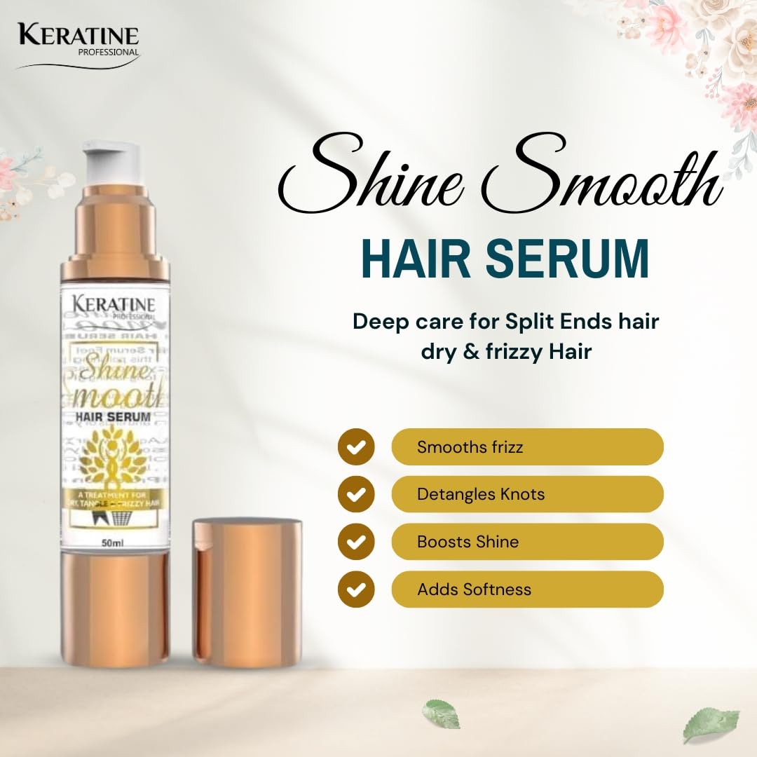 Nano Smoothing Hair Repair Shampoo, Mask Combo (300ml ) & Serum (50ml) - Nourishing Formula — Combo (view 5)