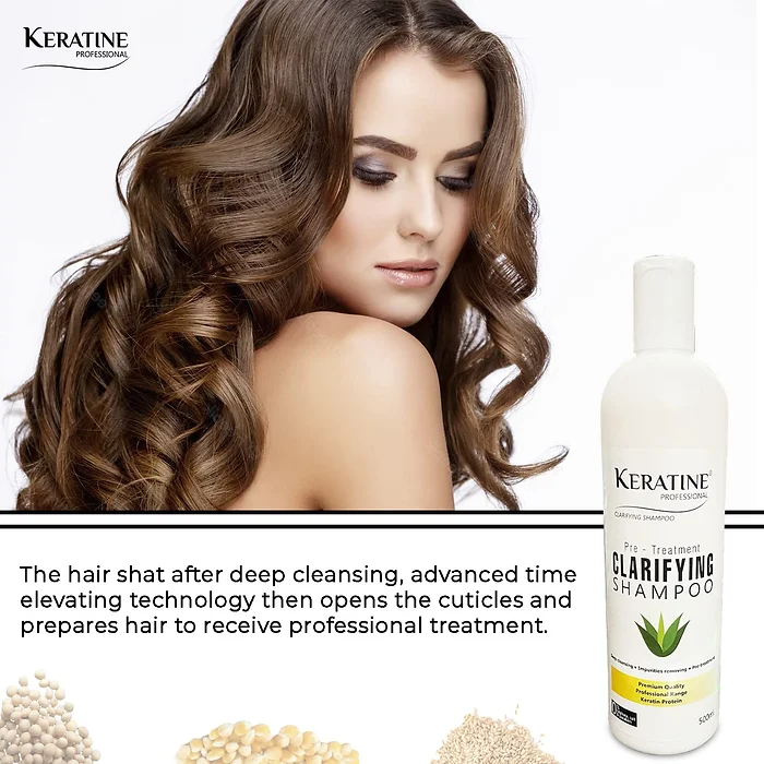 Keratine Professional Clarifying Shampoo - With Salon Use (500ml) — Pre Shampoo (view 2)