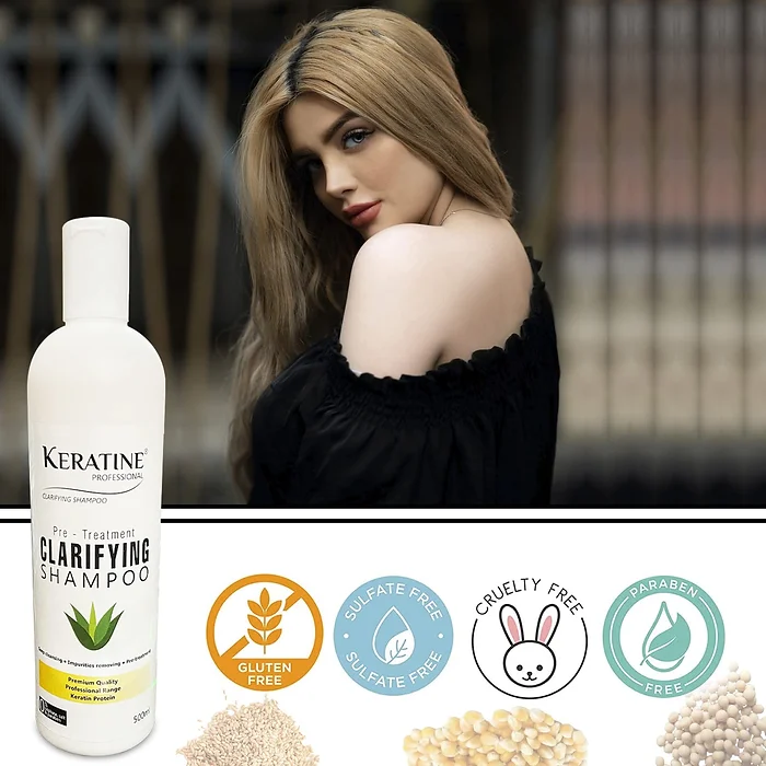 Keratine Professional Clarifying Shampoo - With Salon Use (500ml) — Pre Shampoo (view 4)