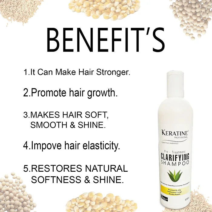 Keratine Professional Clarifying Shampoo - With Salon Use (500ml) — Pre Shampoo (view 6)