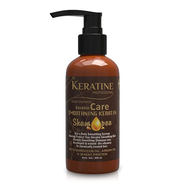 Keratine Care ? Smoothing Shampoo with Smooth & Strong Hair Formula ? 300ml & Strengthens and Softens for Healthy Hair