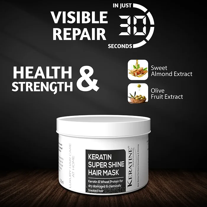 Keratine Professional – Super Shine Hair Mask – 500ml & Deep Repair & Shine & For Dry Hair — Hair Mask (view 4)