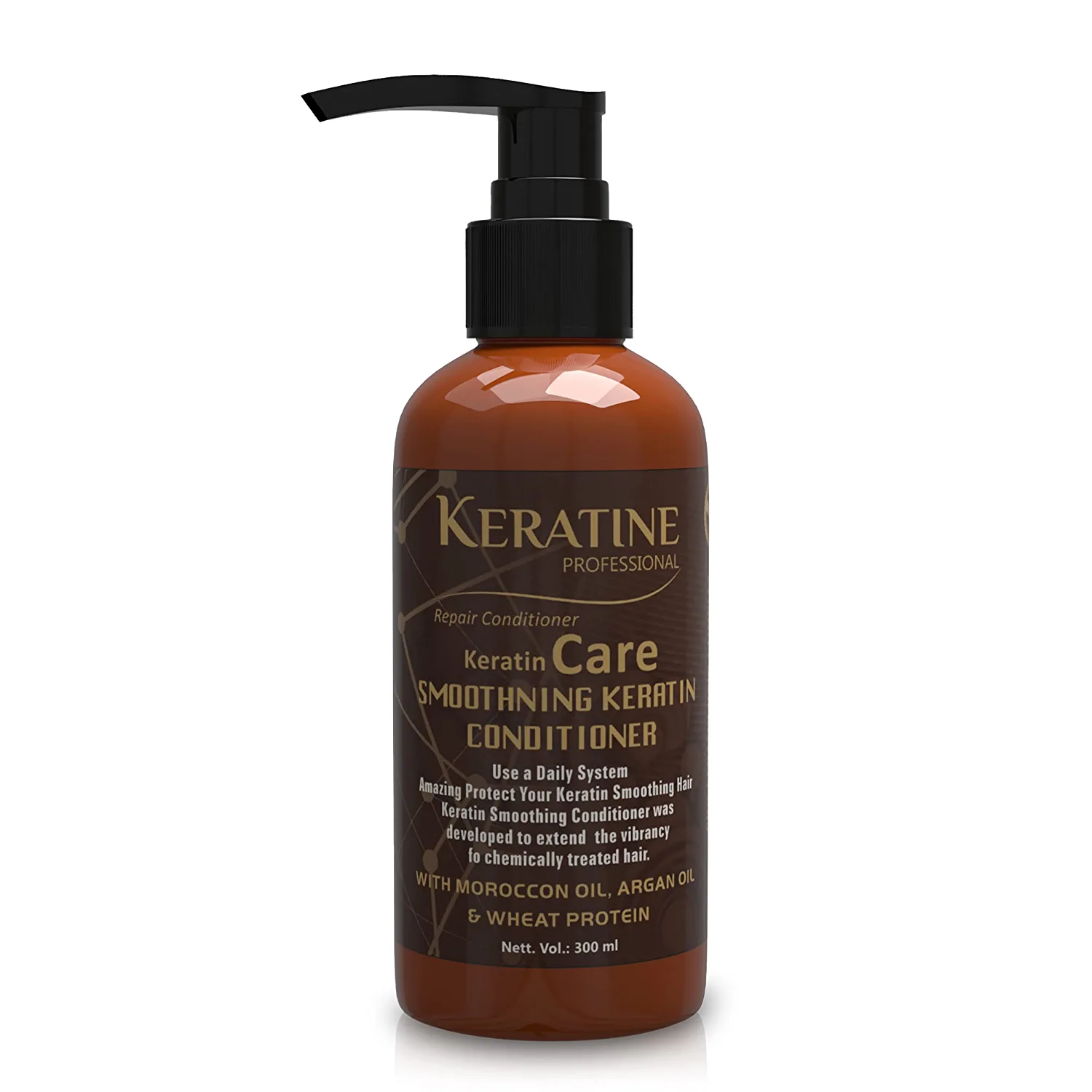 Keratine Professional Smoothening Conditioner with Collagen & Moroccan Oil ? 300ml & Frizz Control & Smoothness & For All Hair Types