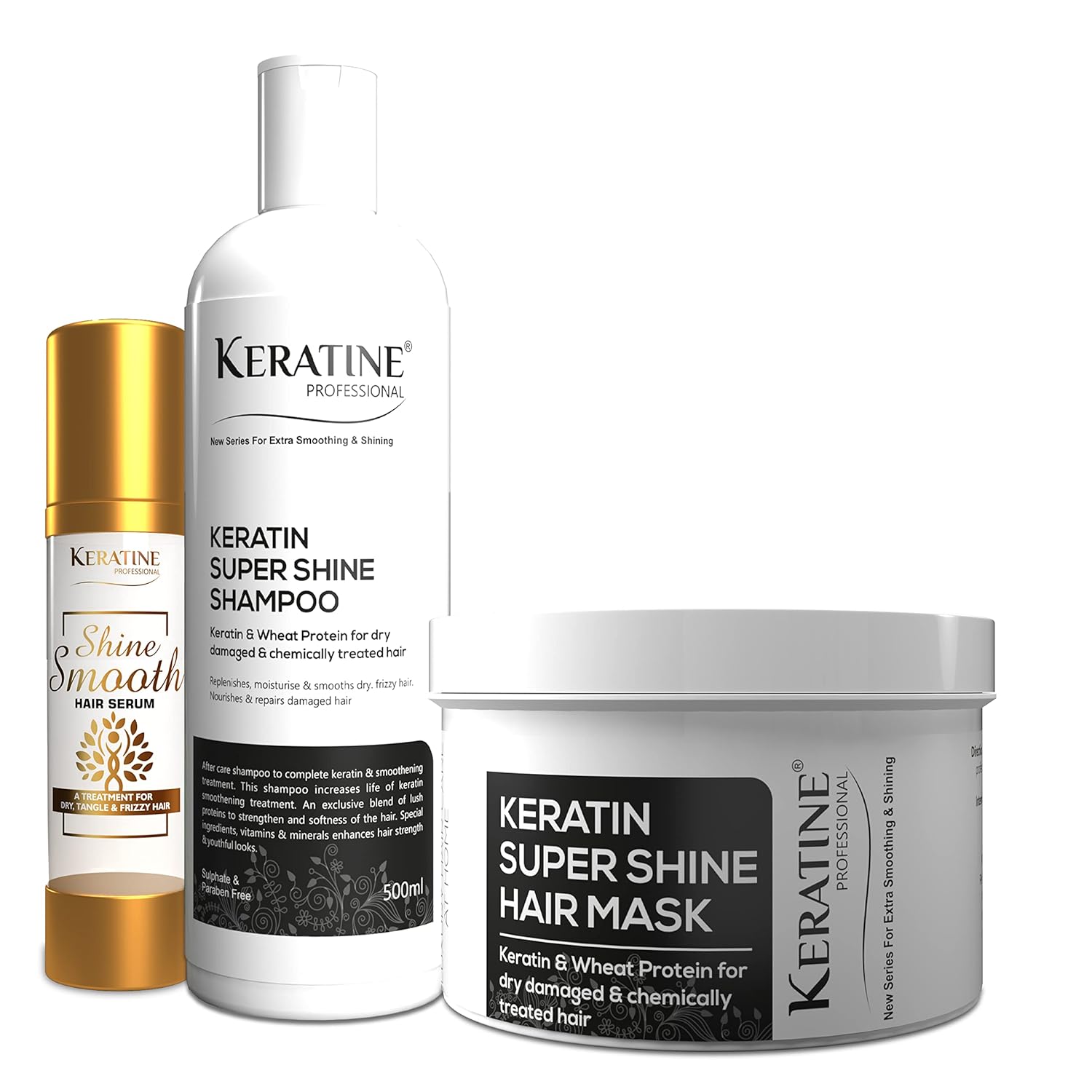 Keratine Professional Super Shine Set (500ml) - Nourishing Formula