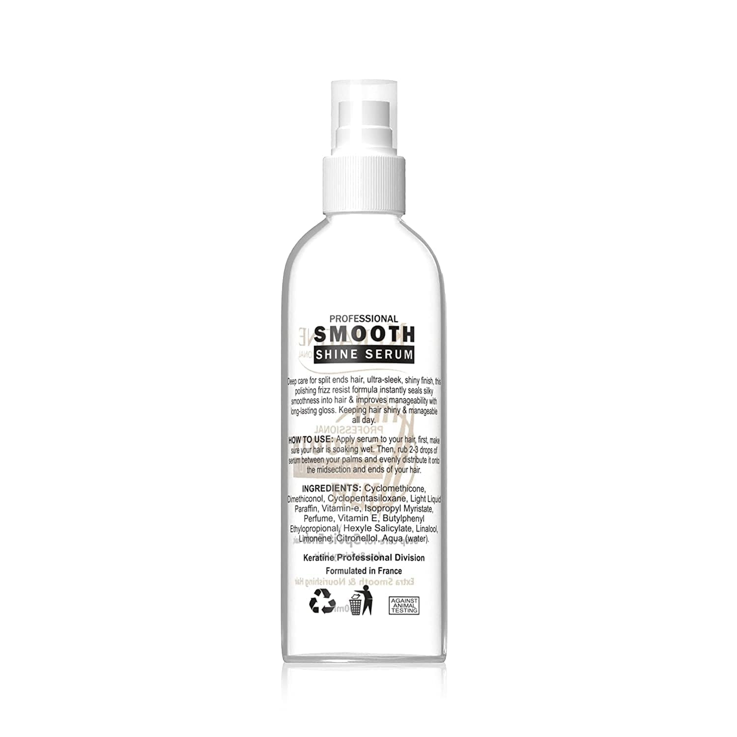 Keratine Shine & Smooth Hair Serum - With Keratine & Vitamin E (For Dry, damaged hair) (100ml) — Hair Serum (view 2)