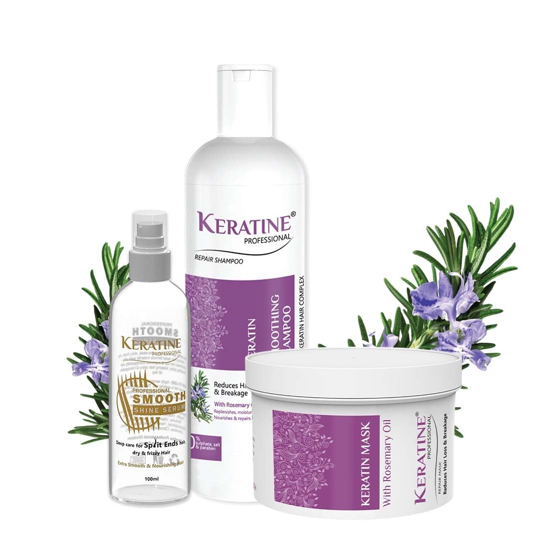 Keratine Smoothing Shampoo And Mask With Rosemary Oil 500Ml - With Rosemary Oil 500ml (500ml) — Combo (view 10)
