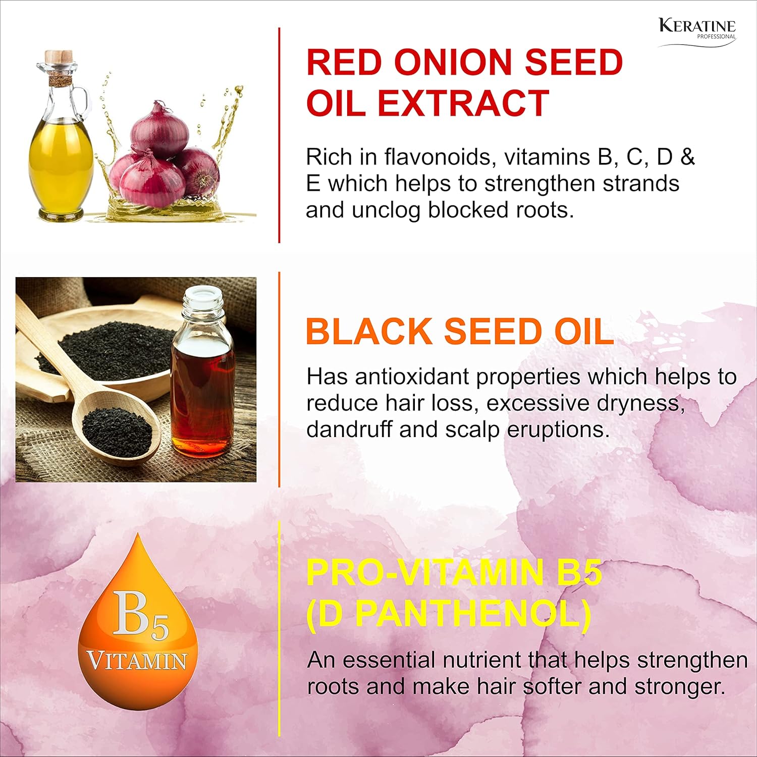 Sulphate-Free Red Onion Oil Hair Serum - Nature’s Best helps reduce breakage (50ml) — Hair Serum (view 3)