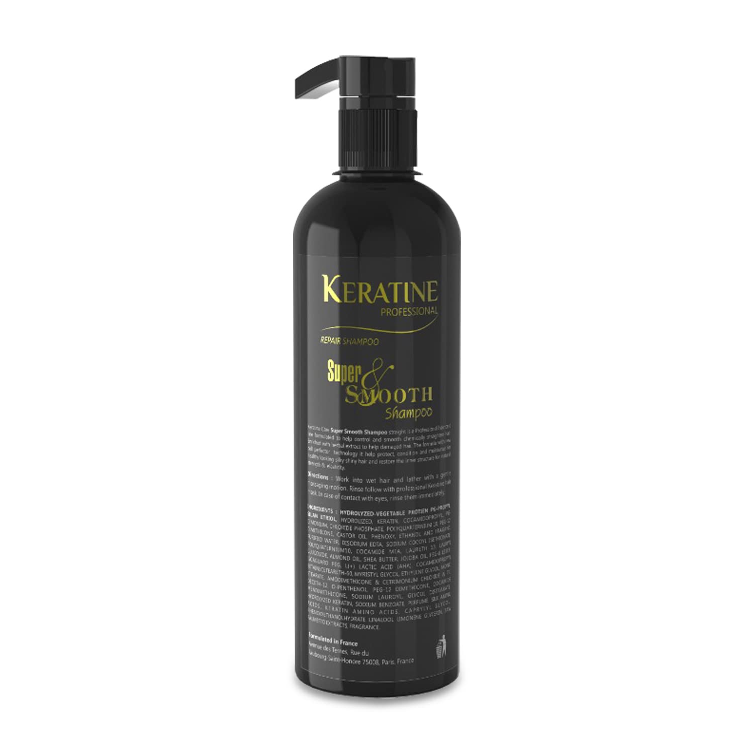 Keratine Professional Super Smooth Hair Shampoo – Frizz-Free Shine - 500ml & Smoothness & Shine for All Hair Types — Shampoo (view 3)