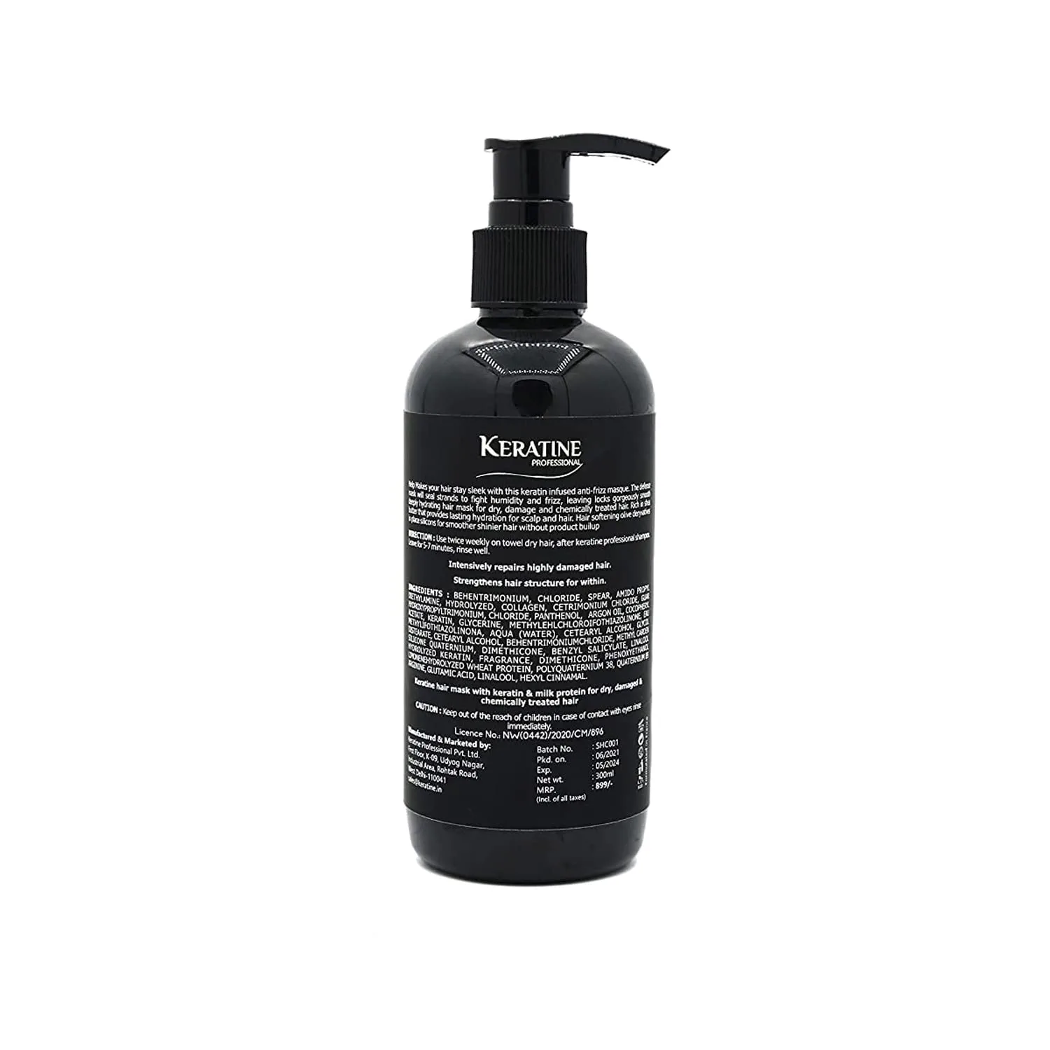 Keratine Professional – Super Smooth Repair Hair Mask with Deep Nourishment & Shine – 300ml & Smoothens & Adds Shine & Ideal for Dry and Frizzy Hair — Hair Mask (view 2)