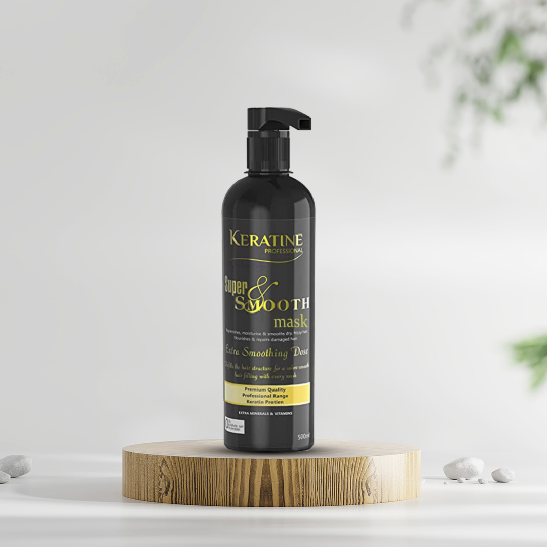 Keratine Professional – Super Smooth Repair Hair Mask with Deep Nourishment & Shine – 300ml & Smoothens & Adds Shine & Ideal for Dry and Frizzy Hair — Hair Mask (view 3)