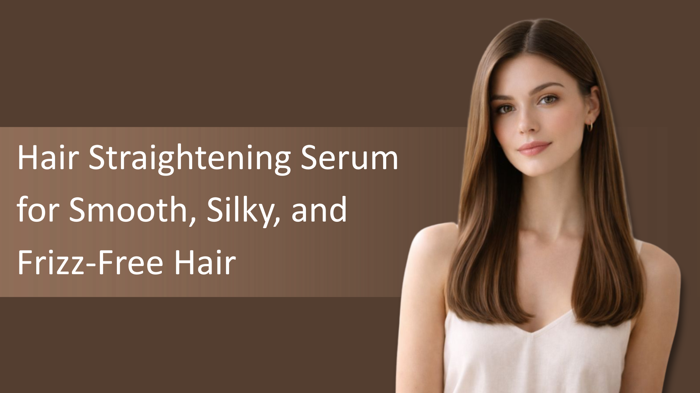 Hair Straightening Serum for Smooth, Silky, and Frizz-Free Hair