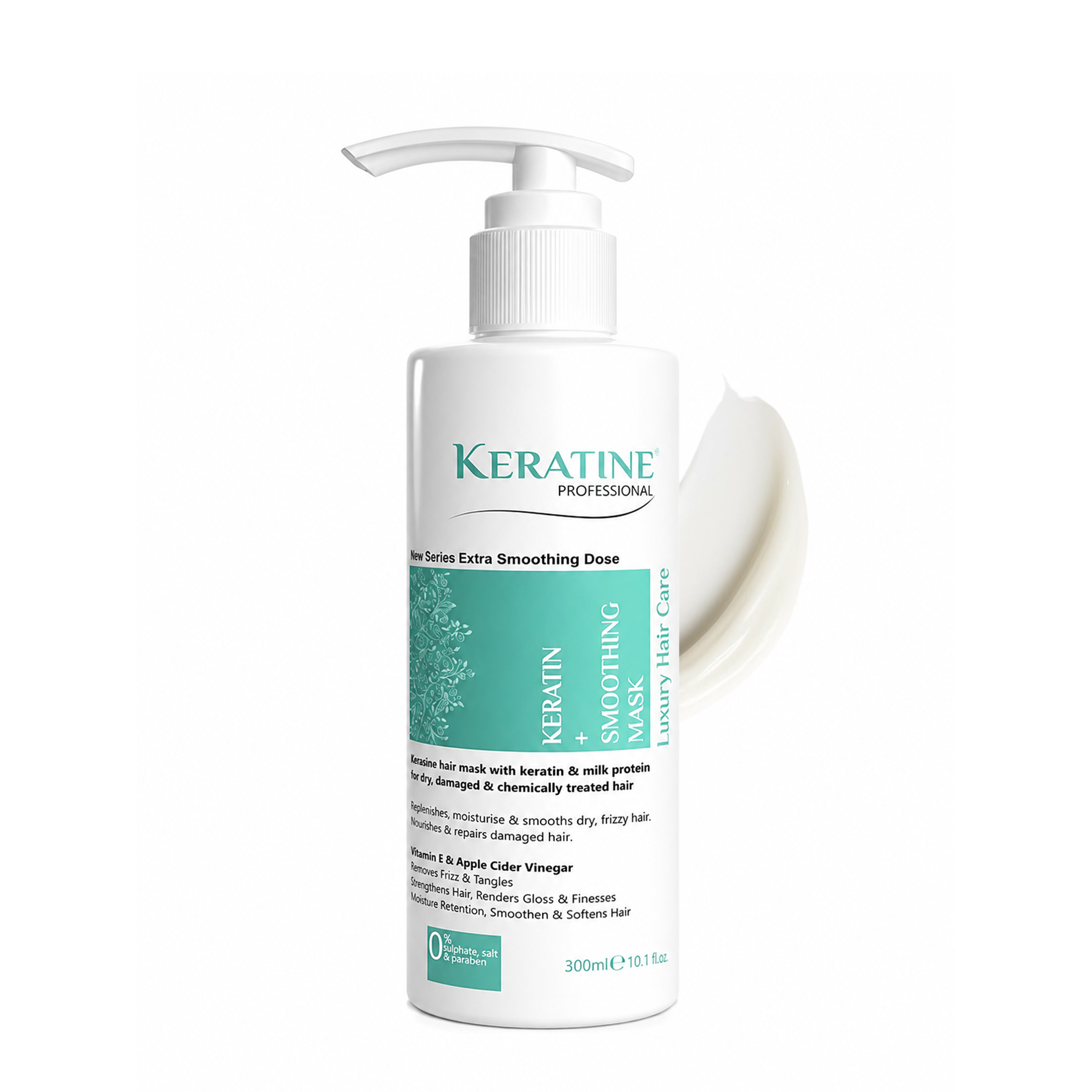 Keratine - Hair Shampoo for Dry & Damaged Hair and Made in India - 300ml and Restores Moisture & Hair Care