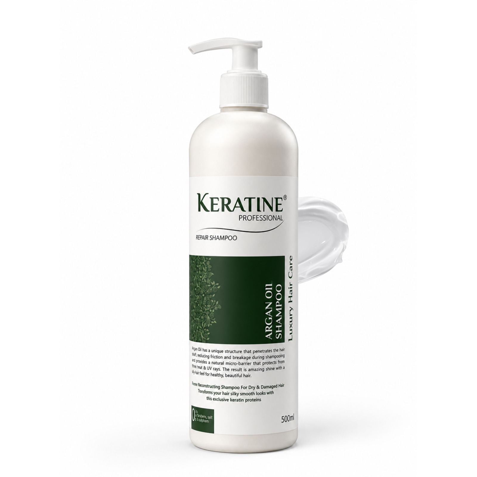 Keratine Professional Argan Oil Shampoo - With Deep Nourishment (500ML)